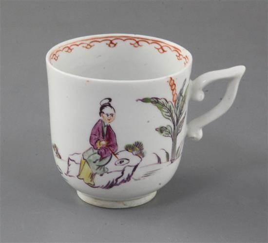 An early Derby coffee cup, c.1756-8, h. 6.2cm, small rim chip
